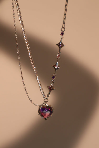 Collar de corazón difuminado