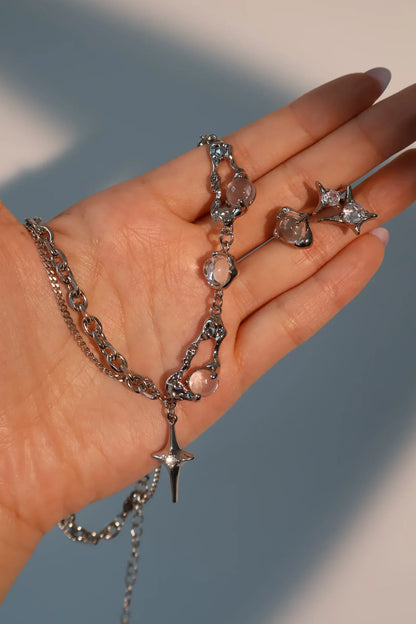 Collar de Luna Llena con Estrella