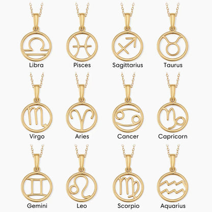 Collar de signo del zodiaco