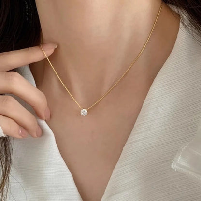Collar de piedras de moissanita Cléa