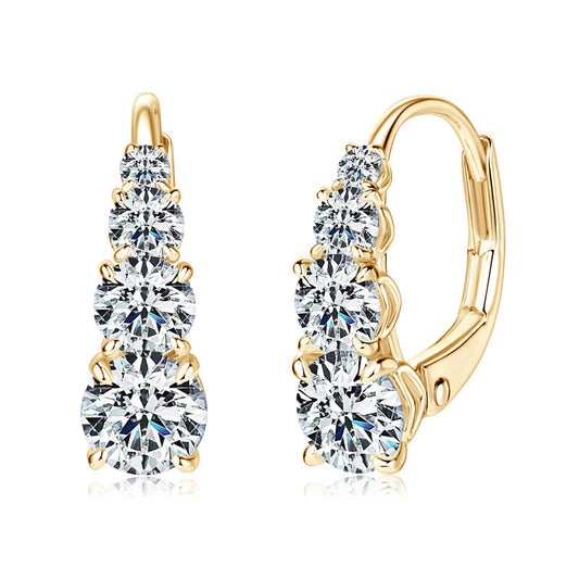 Aretes Carol Four Stone