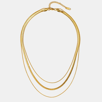 Collar de Cadena Multistrato Dorado