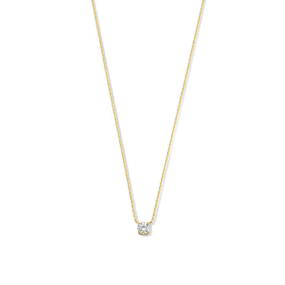 Collar con piedra de Moissanita Cléa