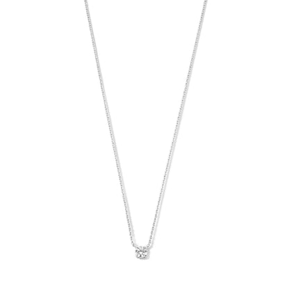 Collar con piedra de Moissanita Cléa