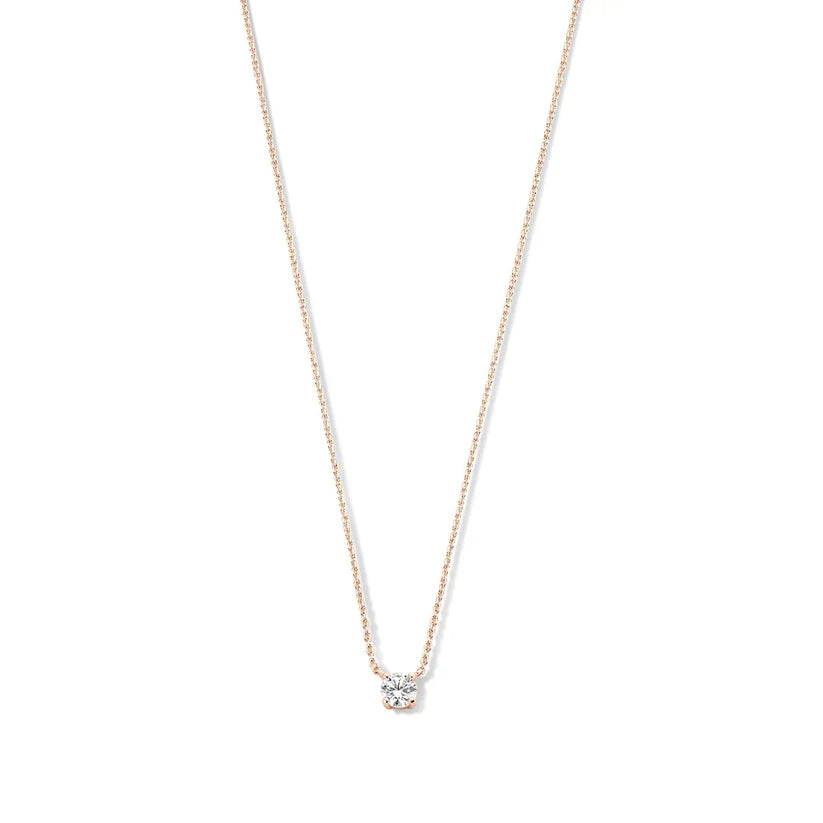 Collar con piedra de Moissanita Cléa