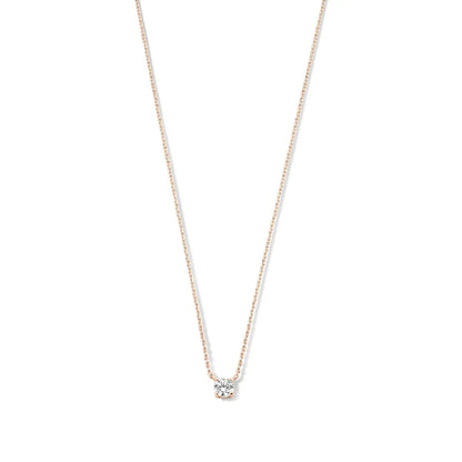 Collar con piedra de Moissanita Cléa