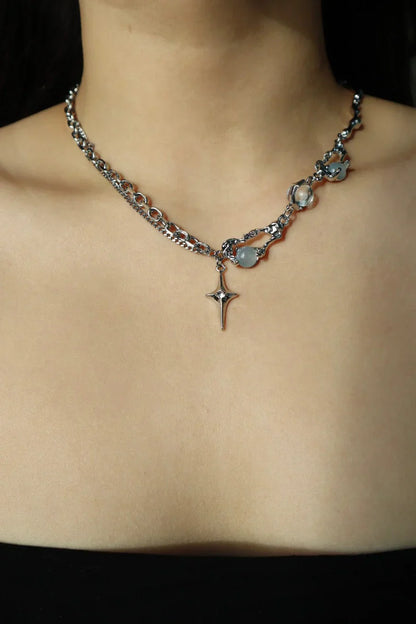 Collar de Luna Llena con Estrella
